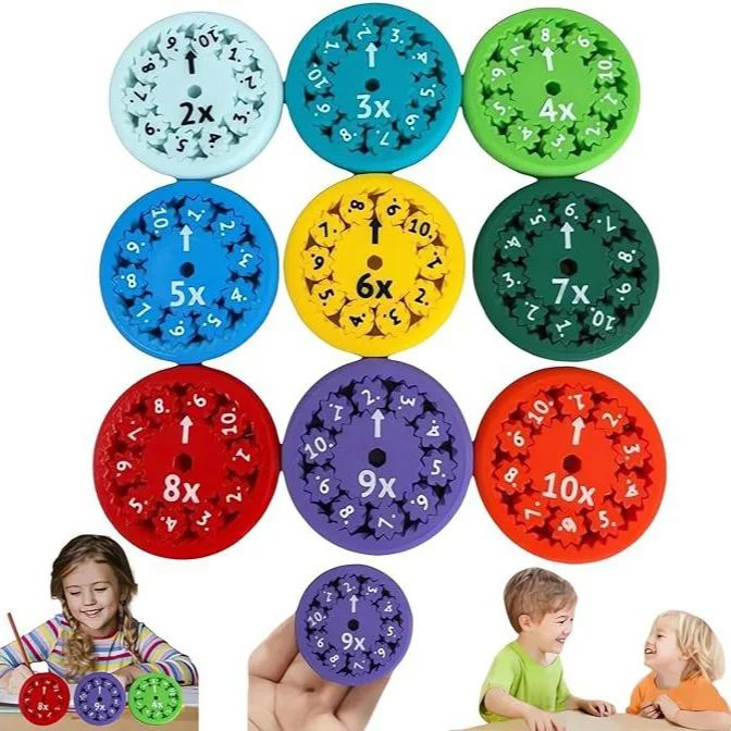 2024 New Tik Tok Hot Selling Math Learning Games Maths Calculation Fidget Spinner Math Facts Fidget Spinners