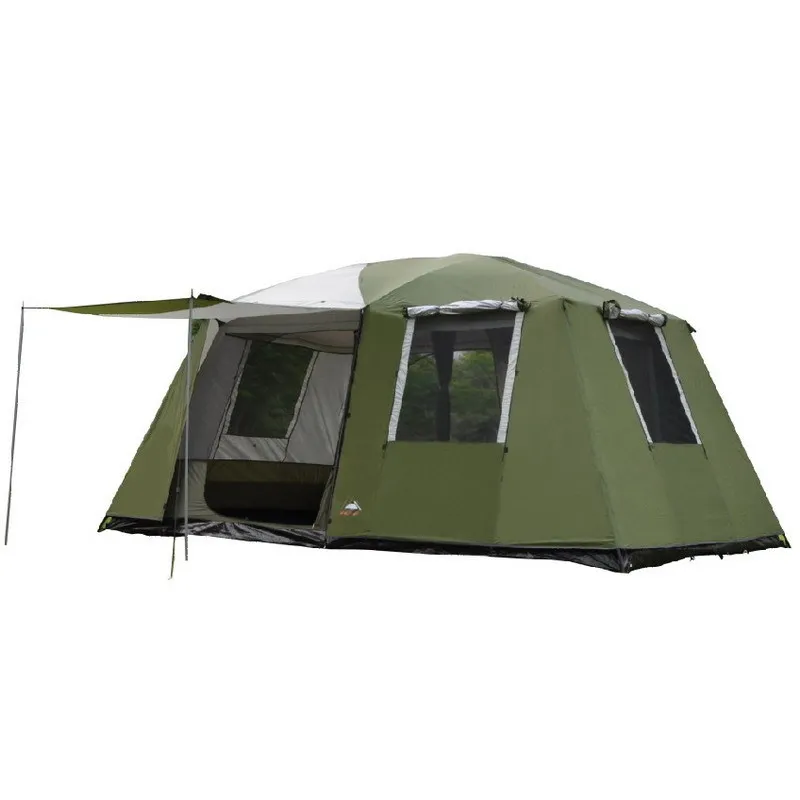 8-12 Persons Large Family Camping Tent  Double Layers Two Bedooms Outdoor Waterproof Portable Luxury Camping Tents