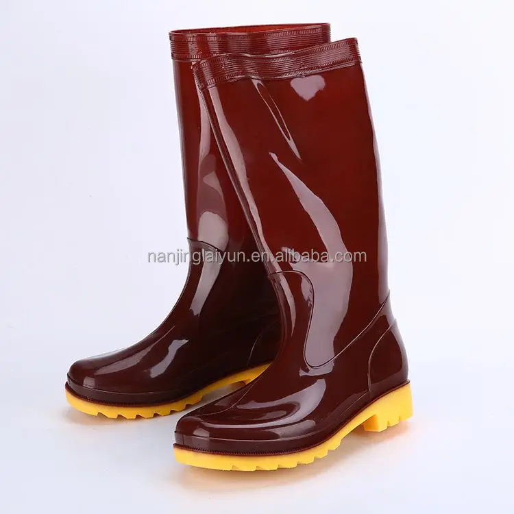 Мужские высокие резиновые сапоги, Нескользящие, износостойкие, для улицы, водонепроницаемая обувь