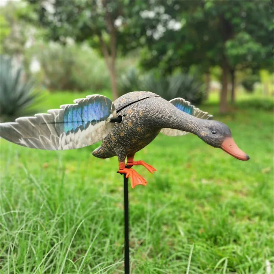 Турции оптом по 6 штук в лотах Детские V утка мотор приманка дистанционного управления приспособление для удаления Кряква Охота обманки с спиннинг крылья от Xilei