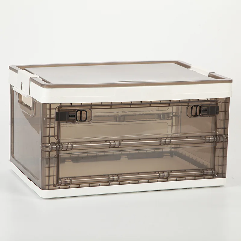 Foldable Plastic Storage Box Collapsible Items Container Multifunctional Home Organizer