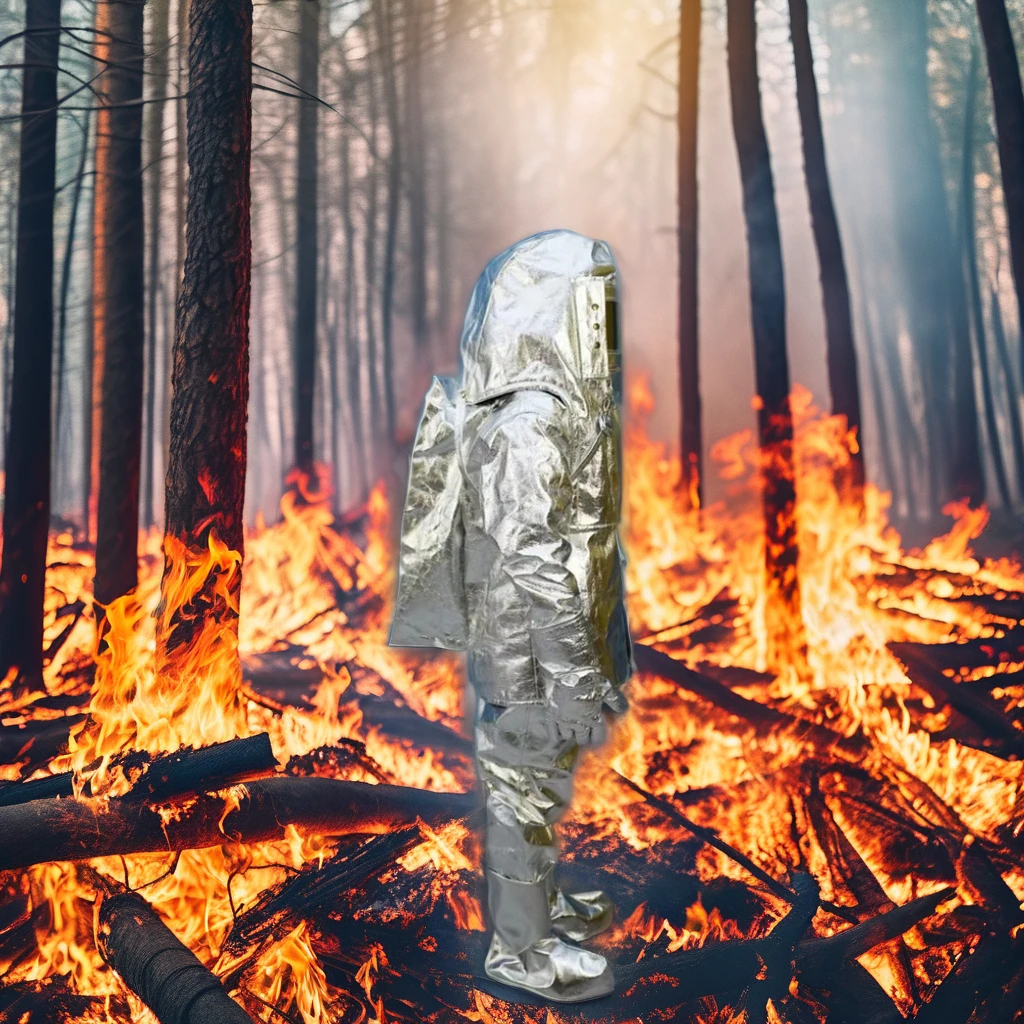 Method of clothing fire for composite aluminum insulation clothing set
