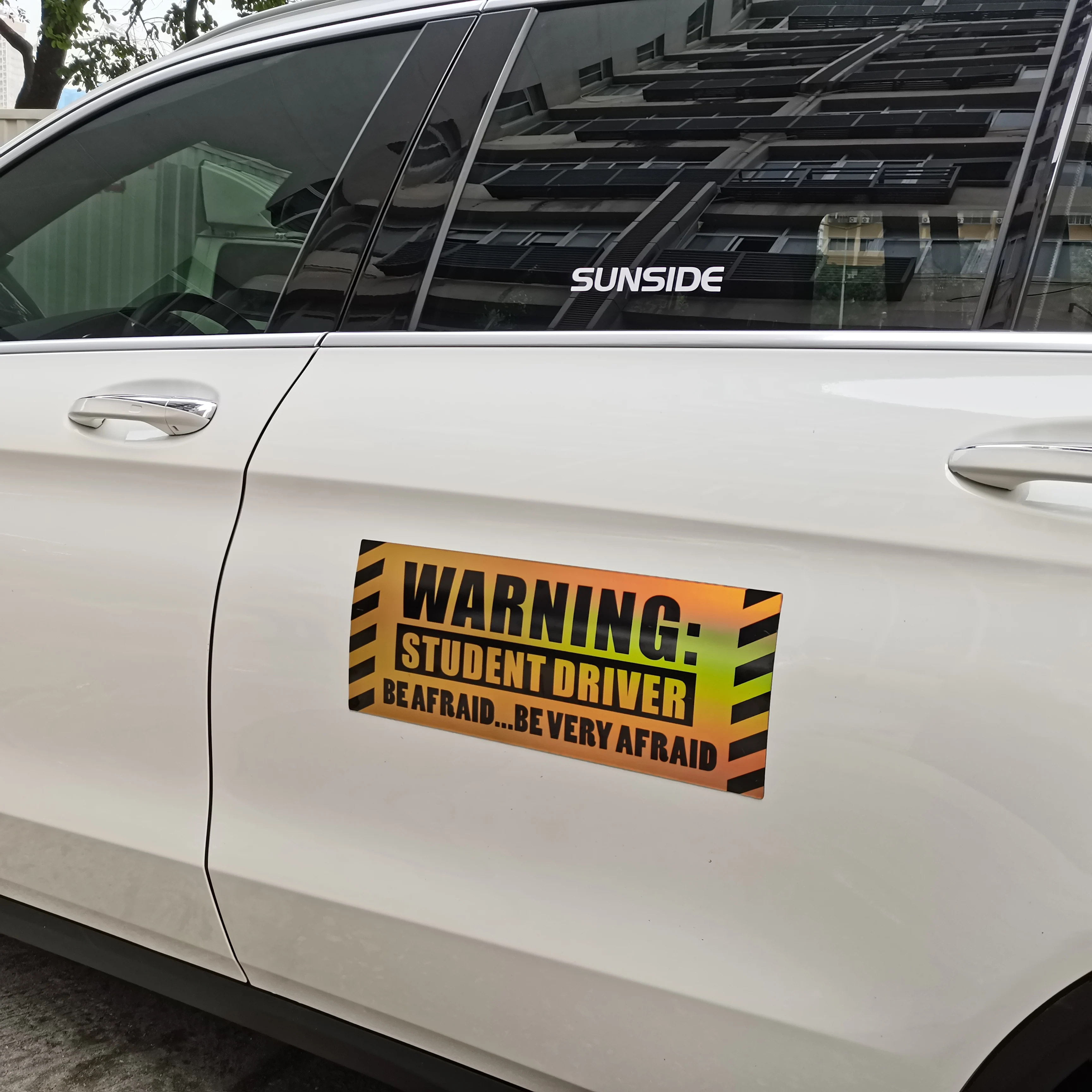 Custom Advertising Car Door Magnets Weatherproof Student Driver Magnetic Car Sign