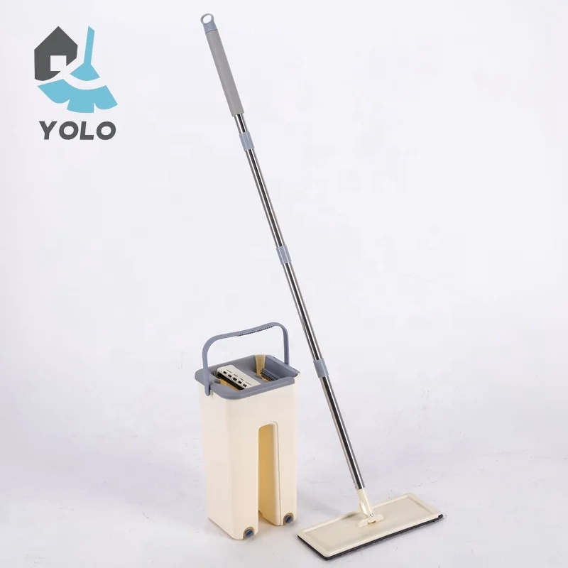 Новая полипропиленовая Швабра кремового цвета современная жизнь с плоской насадкой для швабры и самосжимающимся