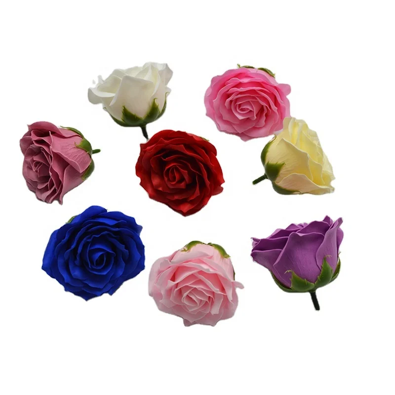 Wholesale 6 Layer Soap Flower Rose Head Shop Packaging Bouquets Christmas Gift Soap Flower