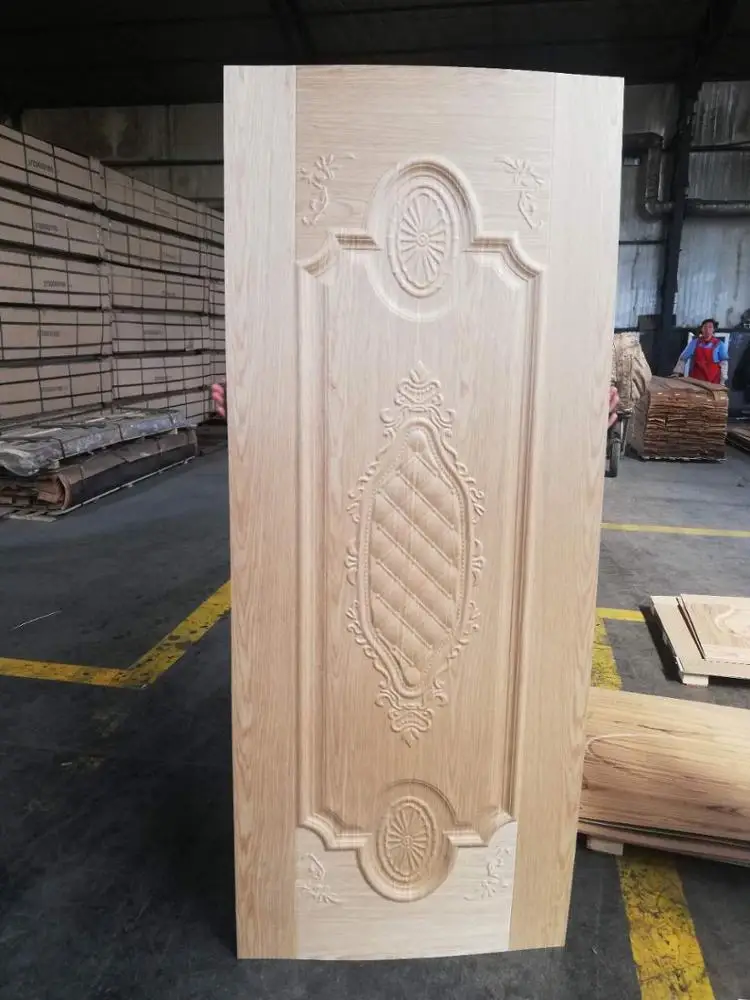 beech  melamine design door skin /hdf door skin