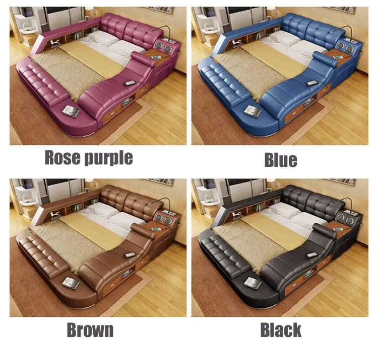 KEHUI Double Loft Bed Slide Sheet Plus Teak Sheathed Suite Massage Boys Roll Sponge Lights Multifunction Double Loft Bed