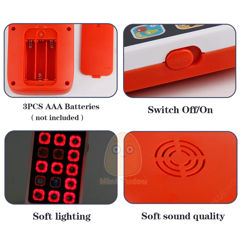 Kids Learning Toys Baby Phone Toy Machine With Light Music Baby Mobile Cellphone Children Educational Toys For Babies