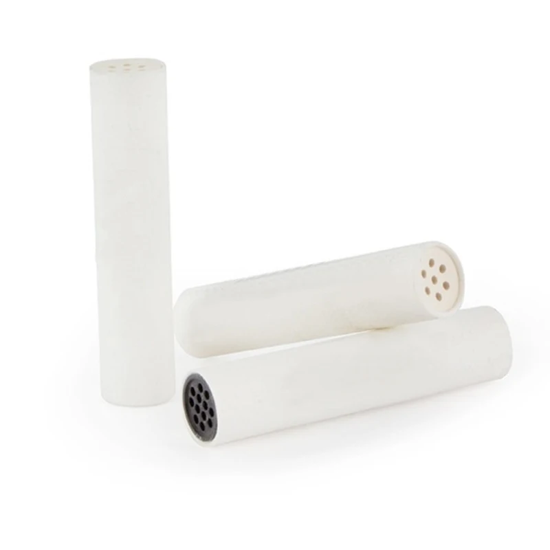 Wholesale activated charcoal carbon filter for smoking Ceramic Pipe tobacco smoking pipe rolling 5mm6mm7mm Diameter or custom
