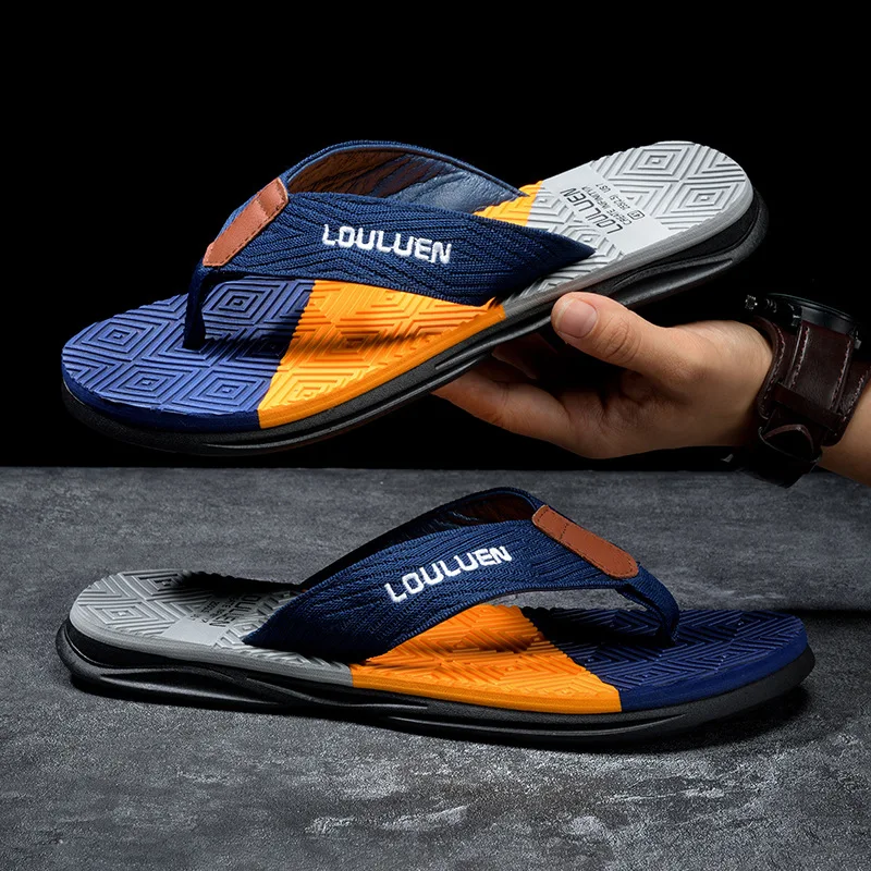 High Quality Brand Men Flip Flops Summer Beach Flip Flops Fashion Breathable Casual Men Beach Slippers Outdoor