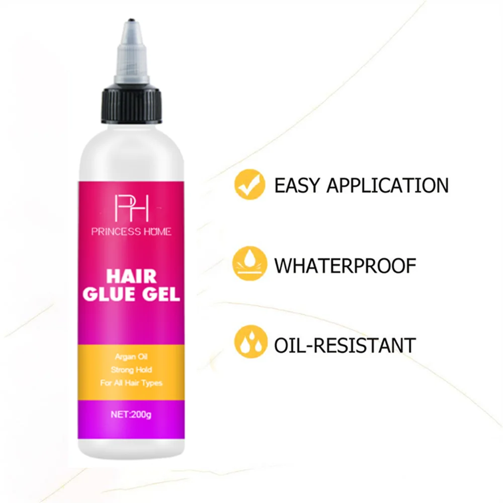 Private Label Strong Hold  Lace Wig Glue Gel Melt Spray Hair Wax Stick Hair Growth Oil Braid Gel Hair Extensions Products Kit