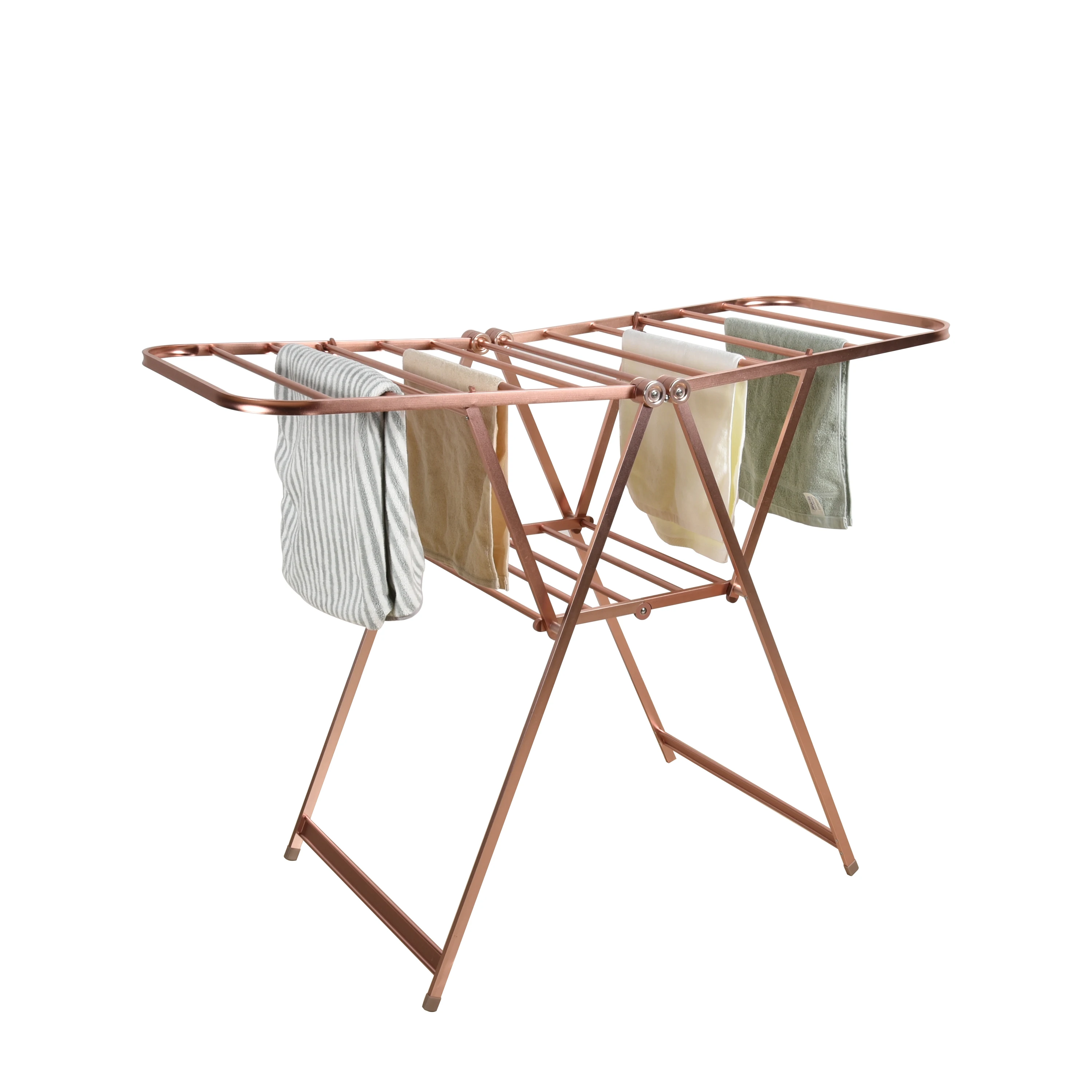 Bathroom Balcony Extendable Portable Standing Clothes Drying Rack