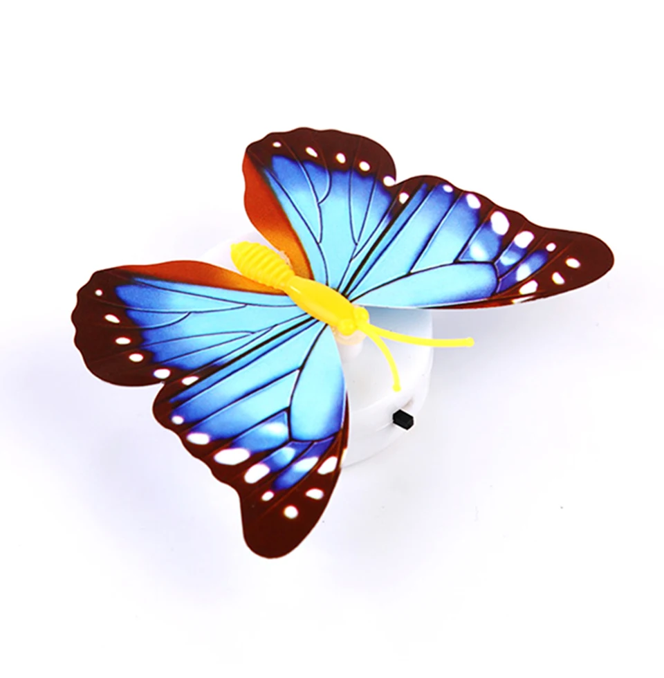 LED Butterfly Decoration Night Light 3D Butterfly Sticker Wall Light for Room Garden Party Festival