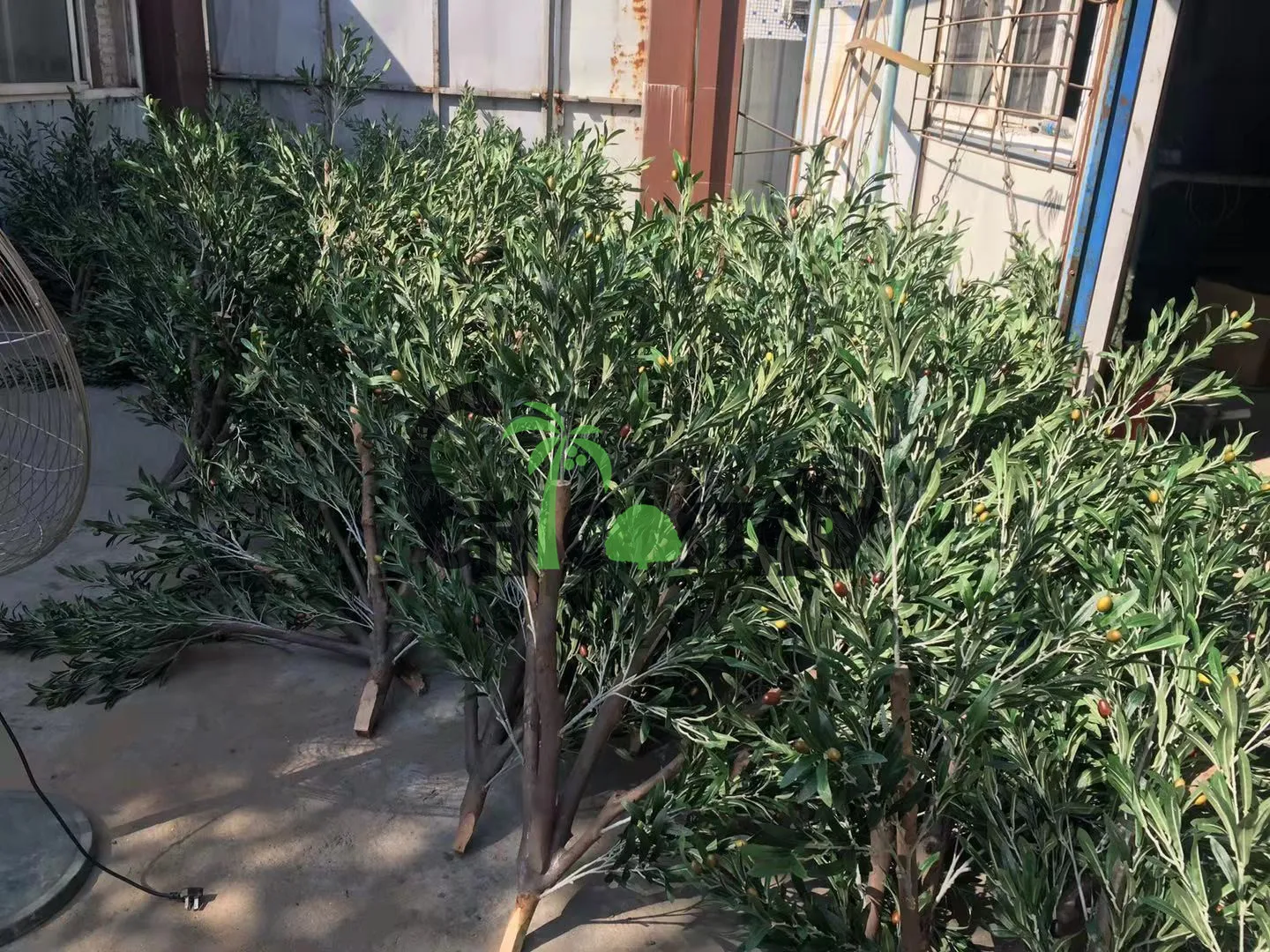 Ствол из стекловолокна под заказ, искусственное растение, ландшафтное украшение, искусственное оливковое дерево