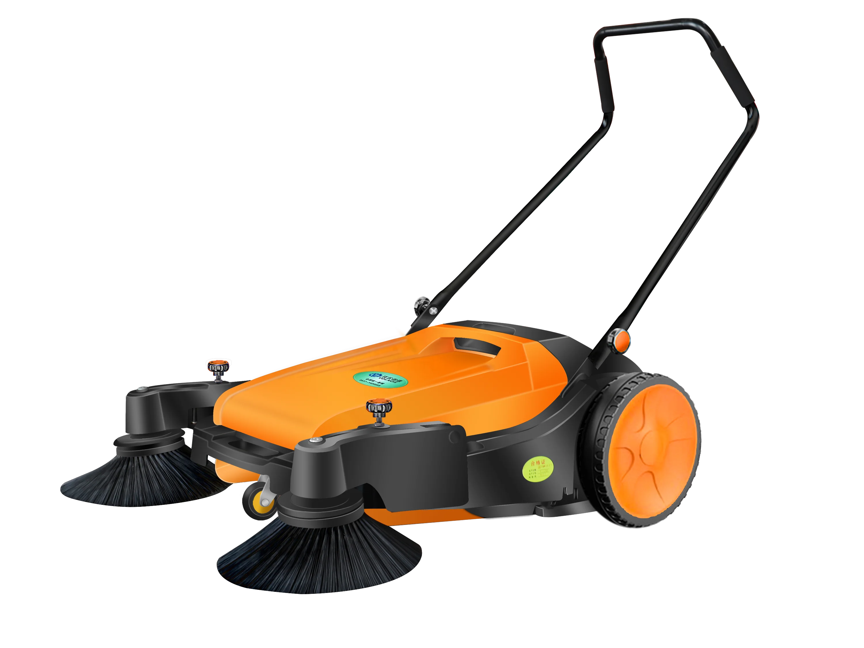 Дорожная уборочная машина с защитой от пыли и свободным поглощающим усилием