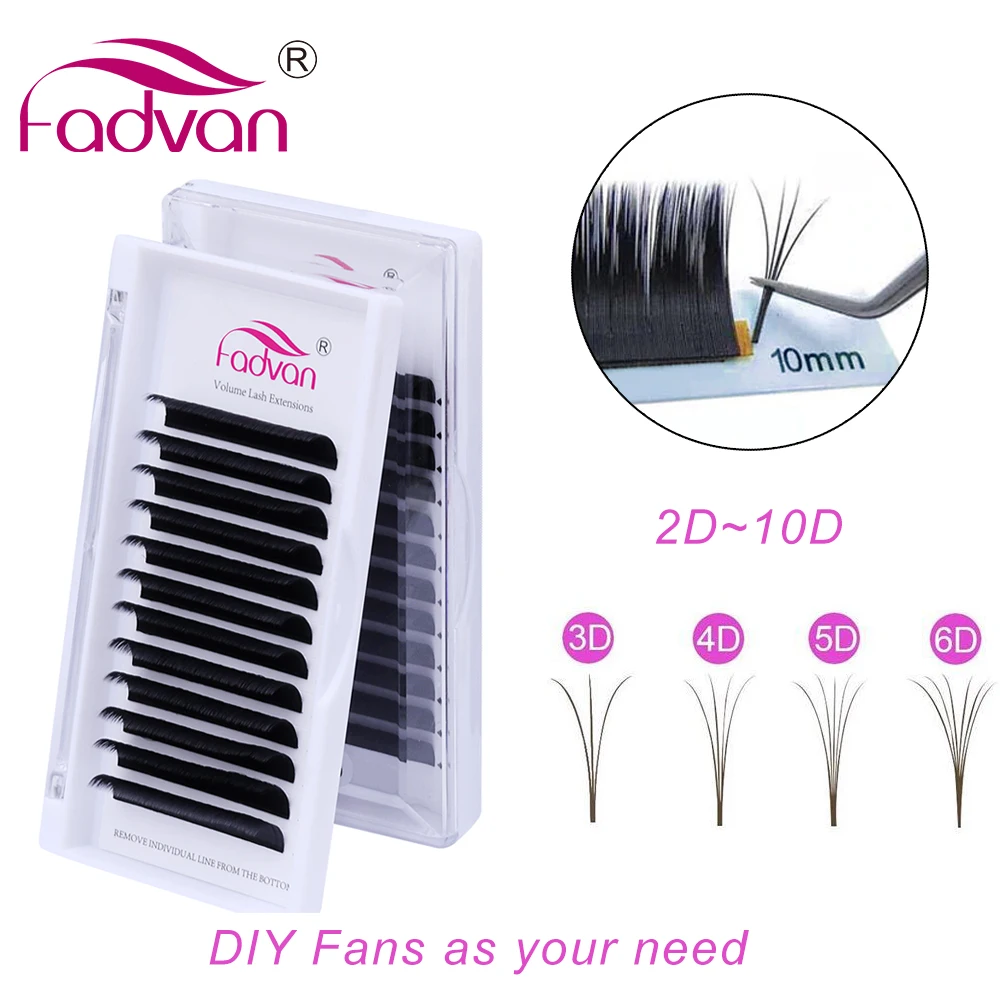  Speed 1s Easy Fanning Lashes Extension Natural Auto Blooming Fans Scrubs Black Matte With Lashbox Falsch Fadvan