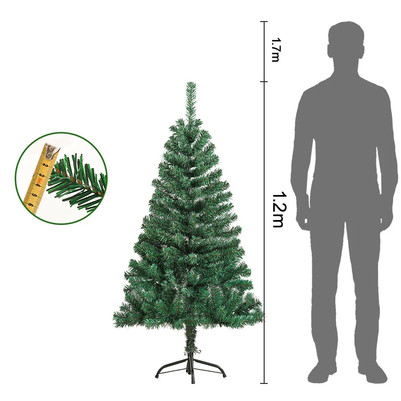 Xmas PE PVC Mixed Artificial Christmas Tree white Snowflakes For Holiday With Pine Cone Decorated