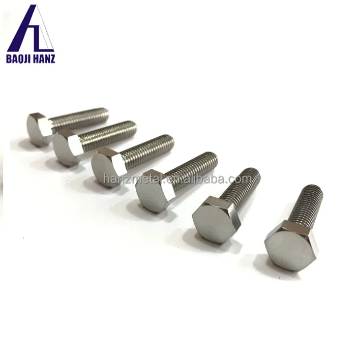 Good quality gr5 hexagonal titanium hex screws bolt for industry
