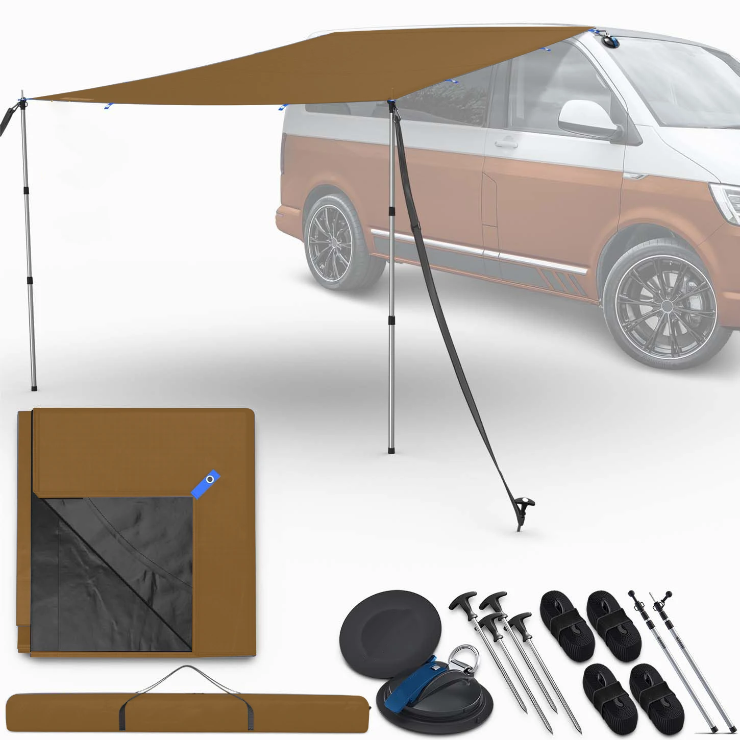 Outdoor Camping Travel Foldable Sunproof Waterproof Car Side Awning Tent Camping Tent Rooftop Tent