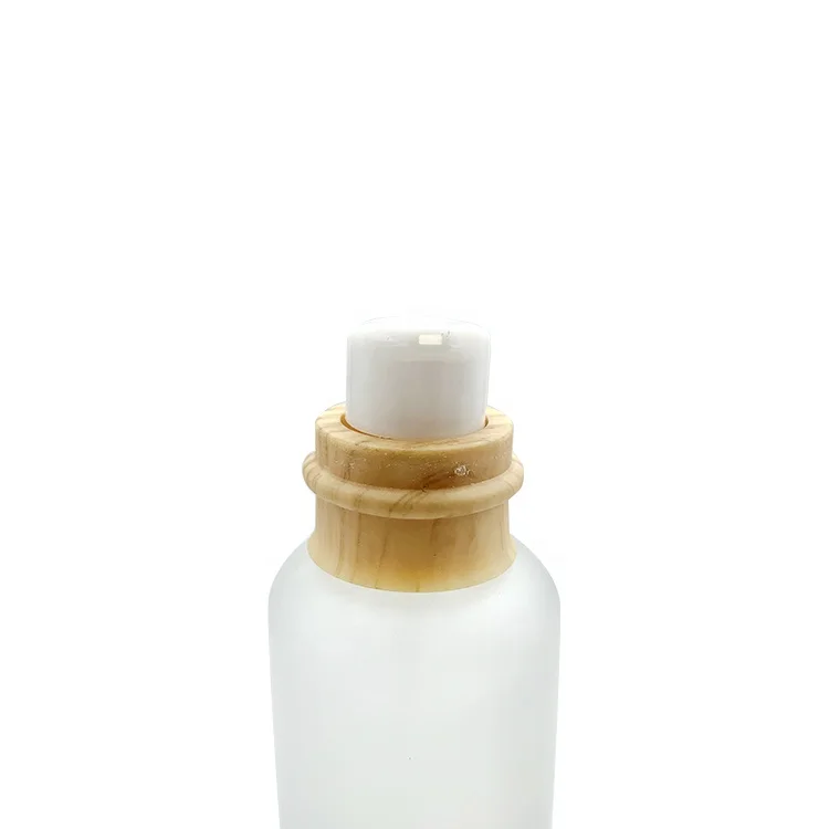 50ml 110ml goats milk lotion pump bottle transparent cosmetic glass bottle for skin care