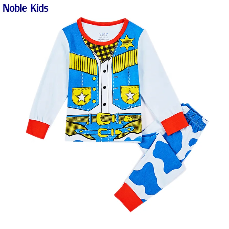 
Home boys clothing sets bird Printing custom wholesale winter cotton animal children pyjamas 