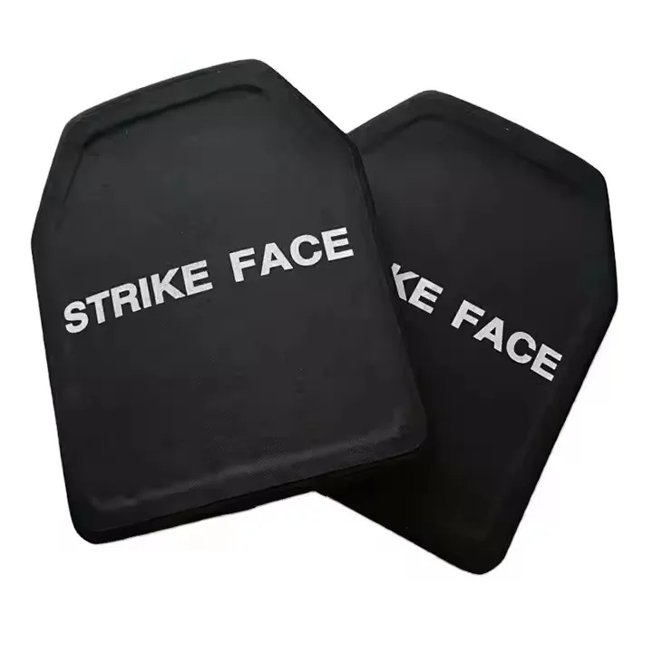 Hard Board Ceramic Alumina Silicone Carbide Strike Face PE Plate For Tactical Vest Plate Carrier
