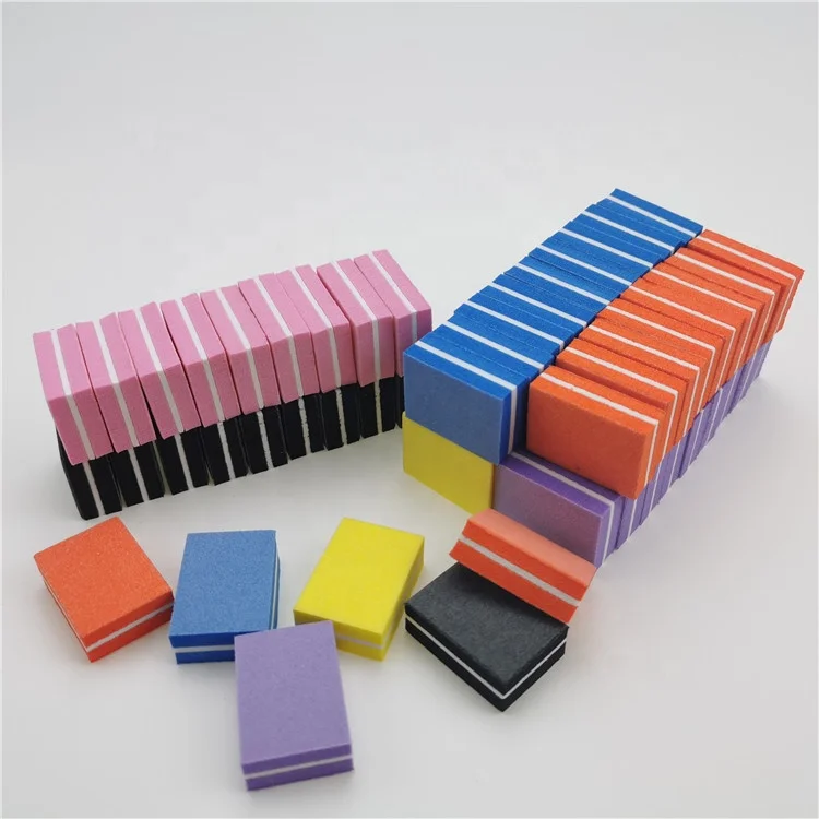 Hot Sale disposable sponge mini buffer 100/180 buffer 180/240 nail buffer block nail file factory