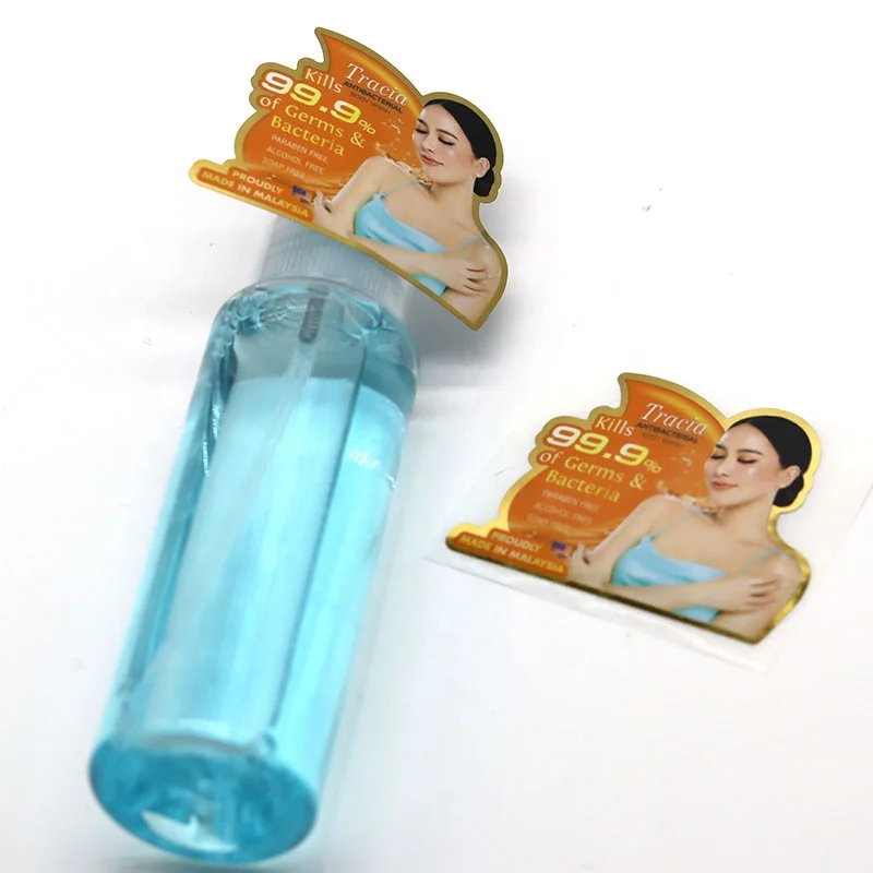 Printing Custom Adhesive Shampoo Bottle Pet Label Stickers Private Sticker Partial Glue killed label For Skin Care