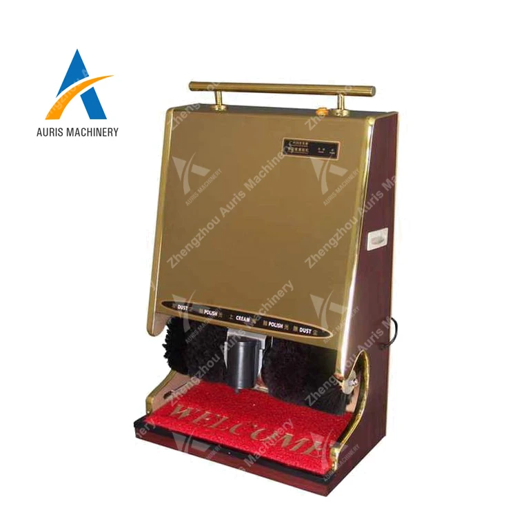 Hotel automatic shoes cleaner cleaning polishing machine