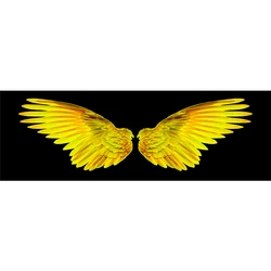 Angel Golden Feather Wings Modern Wall Art Posters Canvas Painting Oil Painting Prints Wall Pictures for Livingroom Decor Home