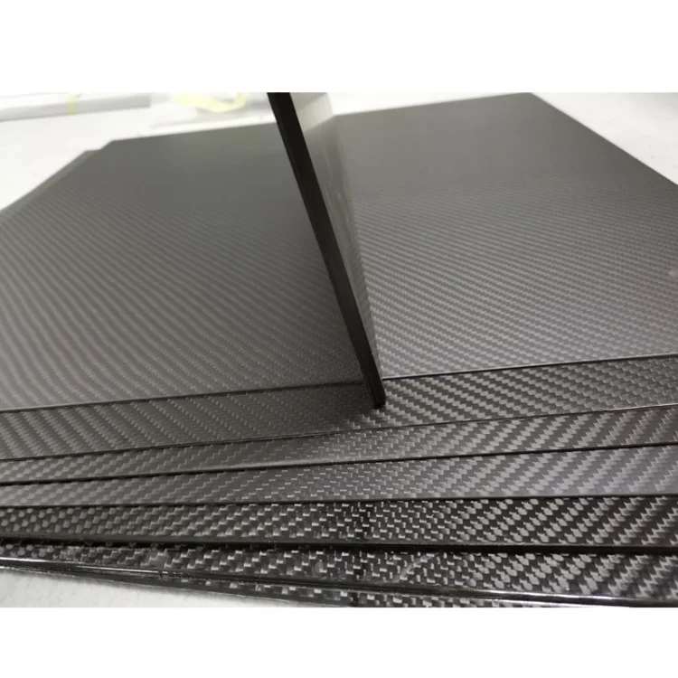 OEM High Strength 100% 3K carbon fiber plain weave glossy or matte carbon sheet