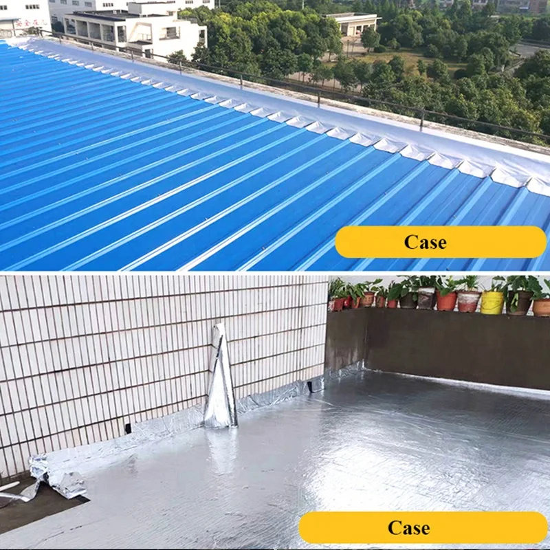 Mileqi high quality aluminum foil waterproof adhesive butyl rubber sealant tape for building roof top leak leakage repair