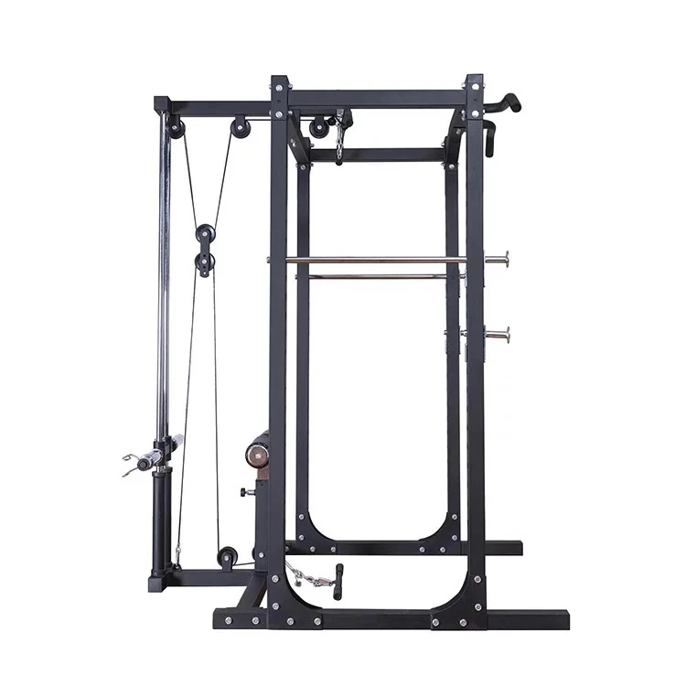 Linefar Fitness Multifunctional Squat Power Rack Frame Fitness Power Cage Training Equipment