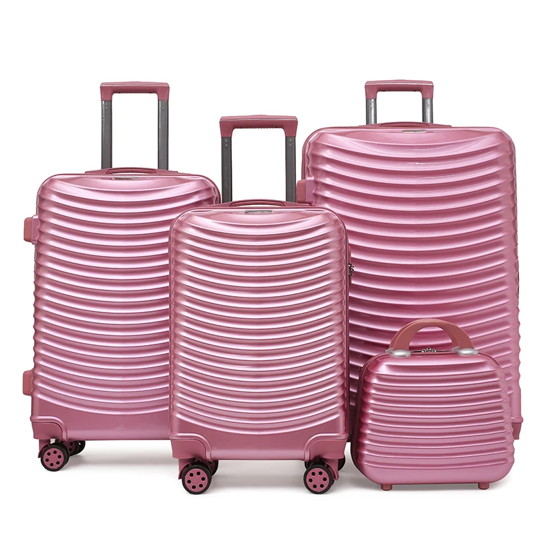 High quality 4 pcs  28 inch traveling luggages 360 degree spinner wheels set for unisex