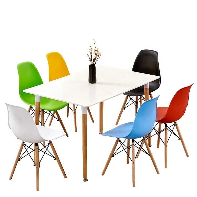 Hot Sale Nordic Round Circular Shape White Solid Wood Negotiation Reception Table office furniture set