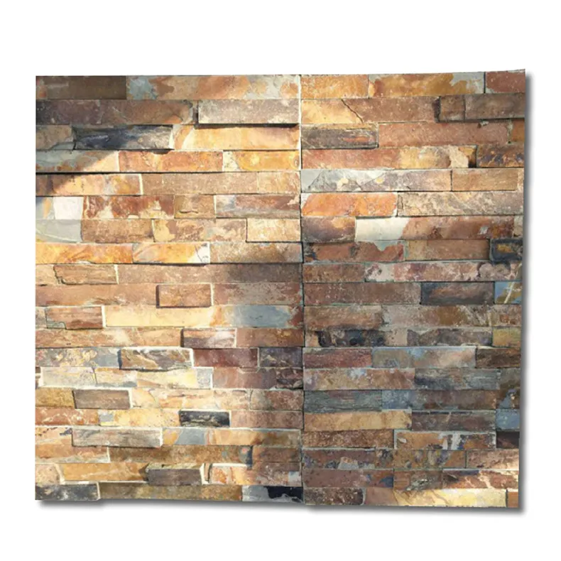 Factory direct sales 100% Natural Slate stone feature wall for Exterior Wall Decoration