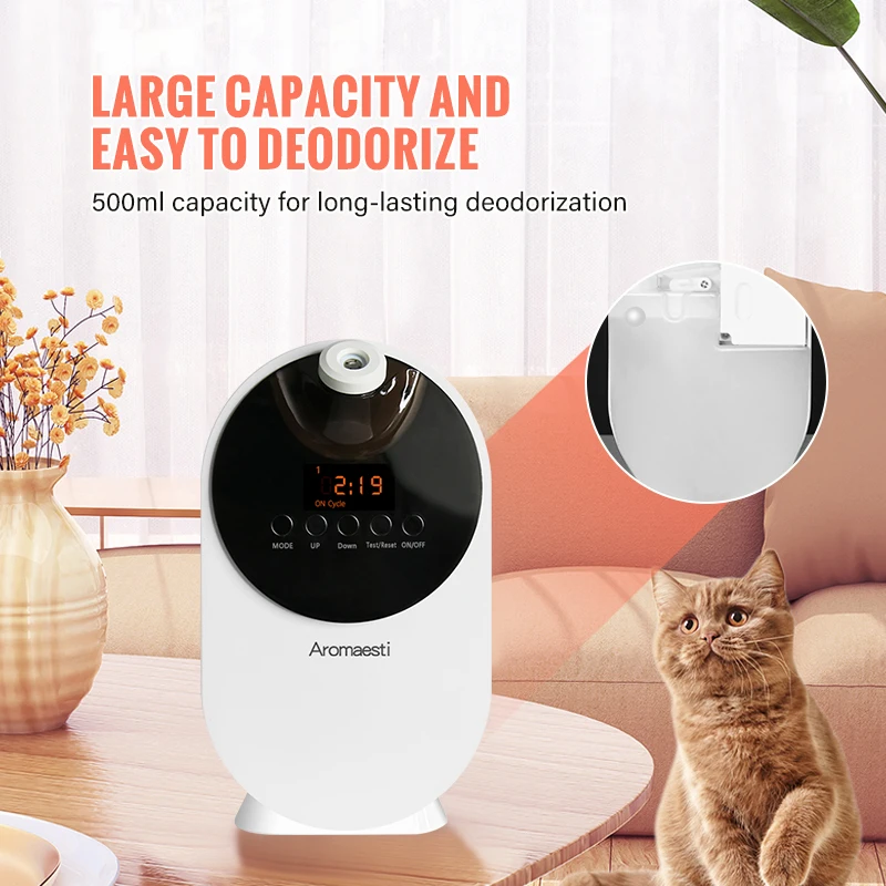 2023 Hot Sale Pet Deodorizer Automatic Timing Pet Deodorizing Spray Household Cat and Dog Urine Feces Body Odor Removal