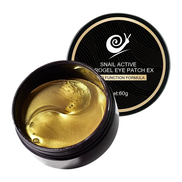 24K Gold And Snail Hydrogel Patches 30 Pairs Eye Mask Remove Dark Circles Moisturizing Skin Care Under Eye Eliminate Bags
