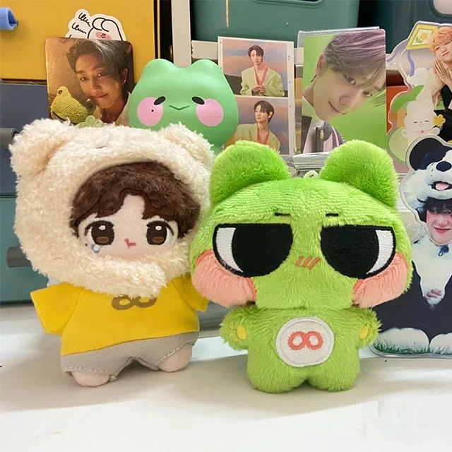 10cm mini stuffed animal doll Green plushies Frog plush doll custom
