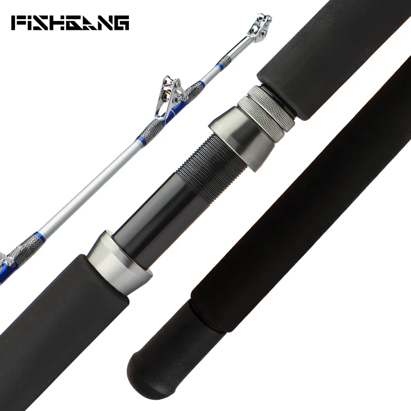 FISHGANGOEM heavy duty 2.1m trolling fishing rod  saltwater Carbon big game spinning fishing rod