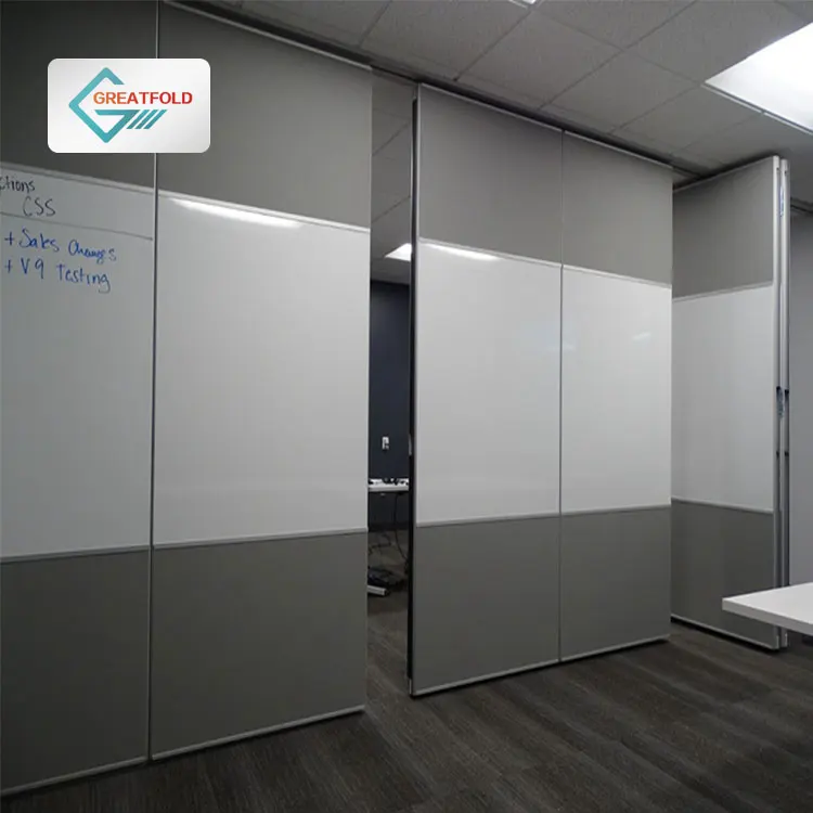 Acoustic folding Wall operate meeting room partition room division walls divider Moveable Partitions with whiteboard for Office
