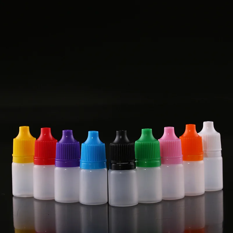 3ml 5ml 10ml 15ml 20ml 30ml 50ml 100ml Soft PE Eye Drop Dropper Plastic Bottle with Tamper Evident Screw Cap