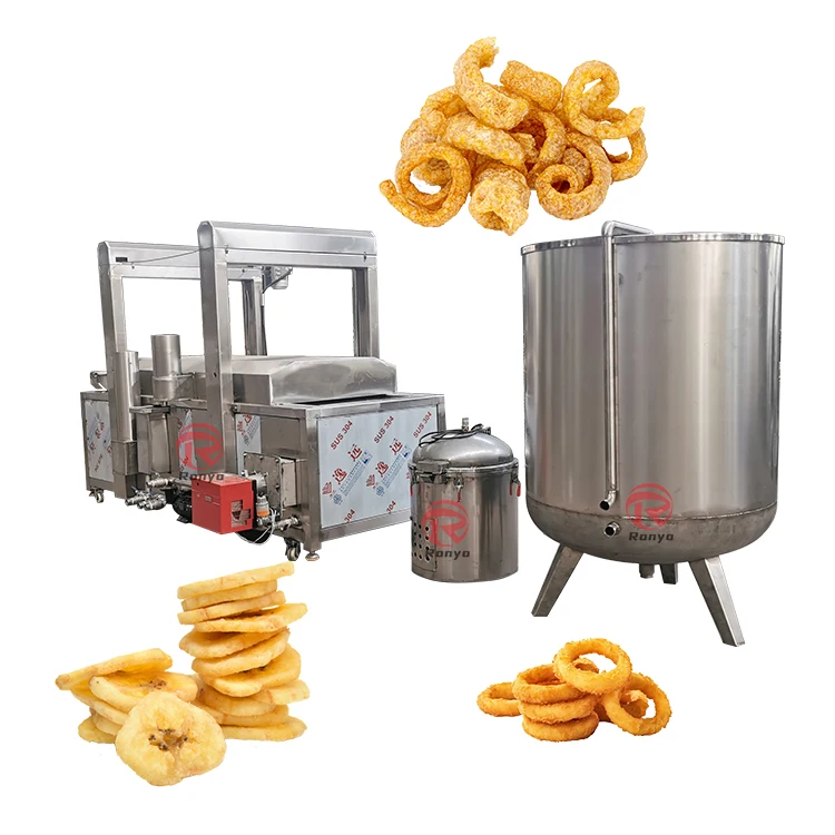 Small Capacity 300kg/h Continuous Peanut Groundnut Almond Cashew Nuts Fryer Machine Chickpea Frying Machine