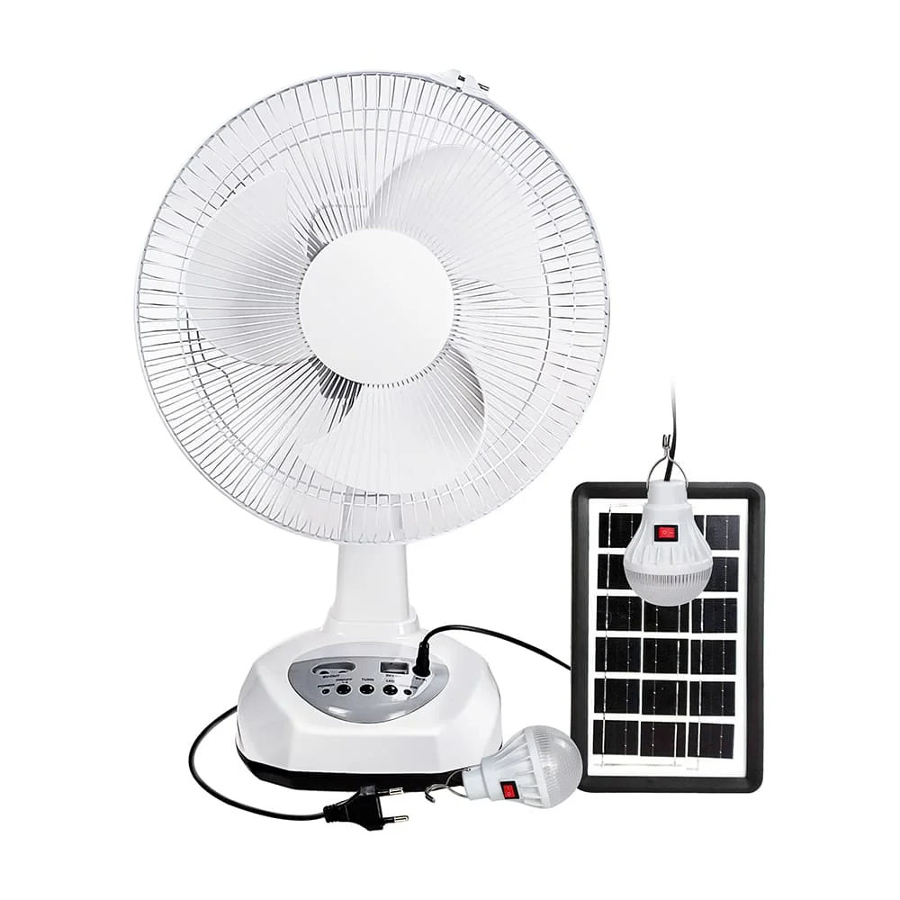Wholesale 12 Inch Solar Fan 12v Dc Solar Energy Powered Fans With Solar Panel and LED Light For Home