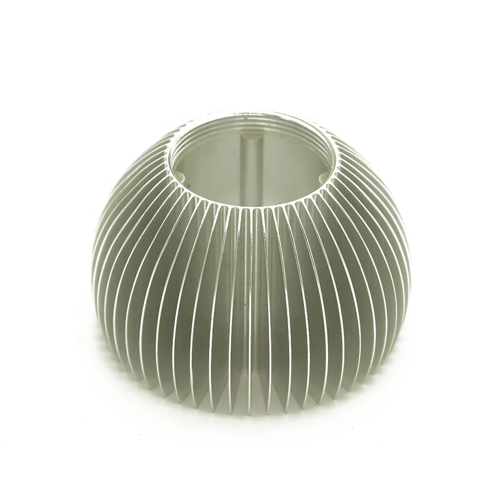 
best selling silver anodize LED aluminium extruded round circular heat sink 