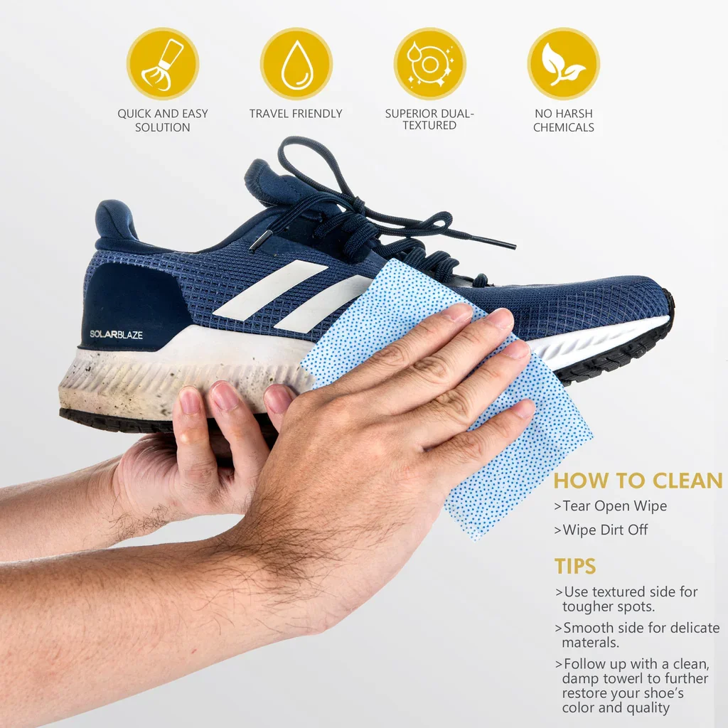 Foot Wipe for Shoes Travel Shoe Wipes Shoe Shine Wipes
