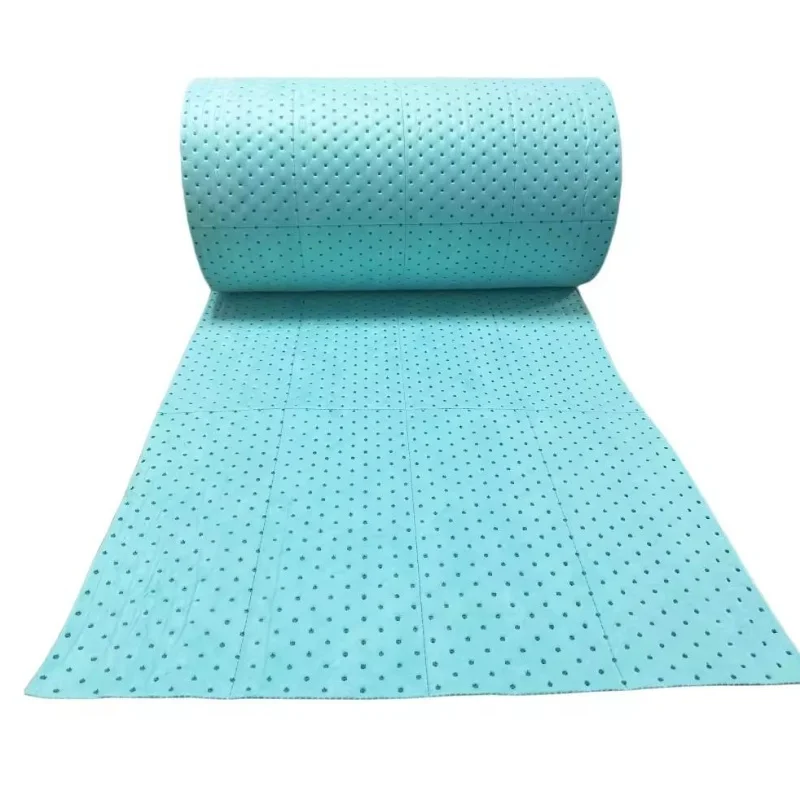 OIL chemical universal SPILL ABSORBENT roll PADS Oil absorbent Booms China supplier  spill kits