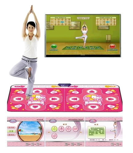 Dance mat connected to TV computer double dance machine home yoga fitness sports supplies