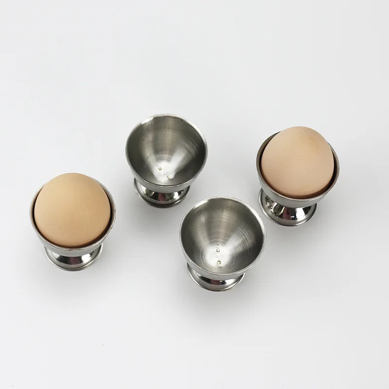 Kitchen Tool Stainless Steel Egg Tray Egg Cup Holder Set for Soft Boiled Eggs