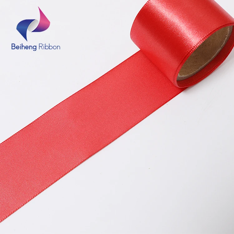 Wholesale Luxury Silk Red Gift Packaging Decoration Ribbon